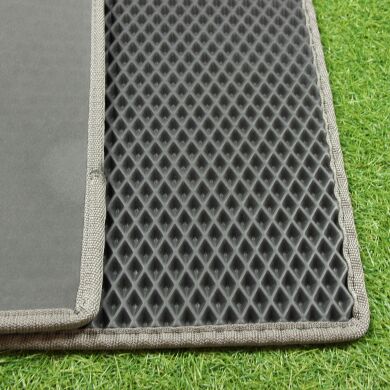 Придверный коврик ЭВА ромб серый  фото